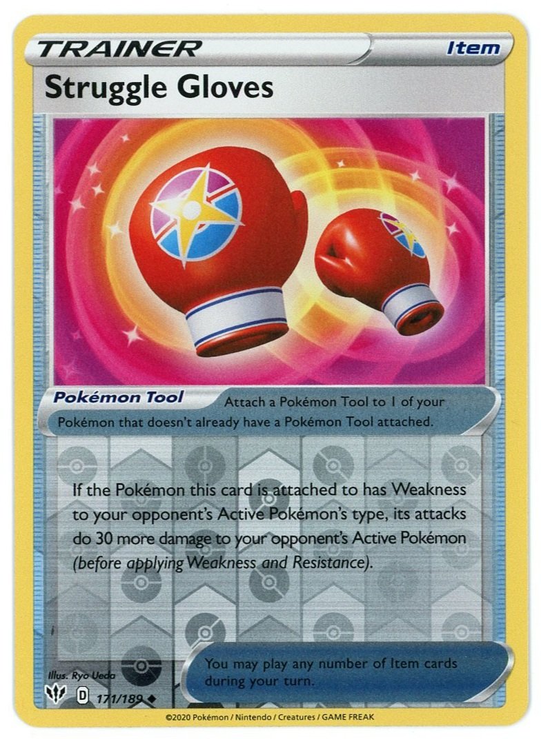 Struggle Gloves Reverse Holo 171/189 Battle Styles Pokémon Single Card
