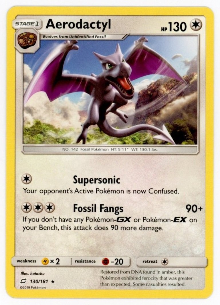 Aerodactyl 130/181 Team Up Pokémon Single Card