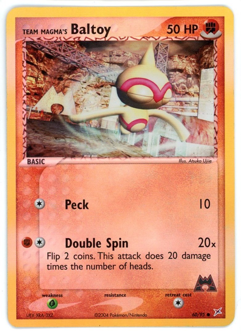 Team Magma's Baltoy Reverse Holo 60/95 EX Team Magma Vs Team Aqua Single Pokémon Card