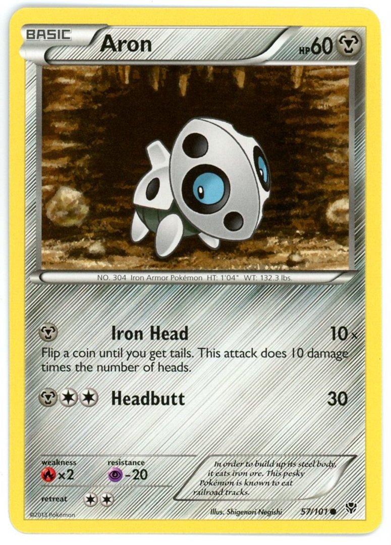 Aron 57/101 Plasma Blast Pokémon Single Card
