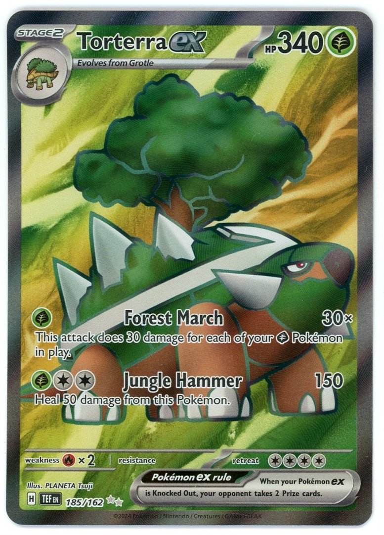 Torterra ex Holo 185/162 Temporal Forces Pokémon Single Card