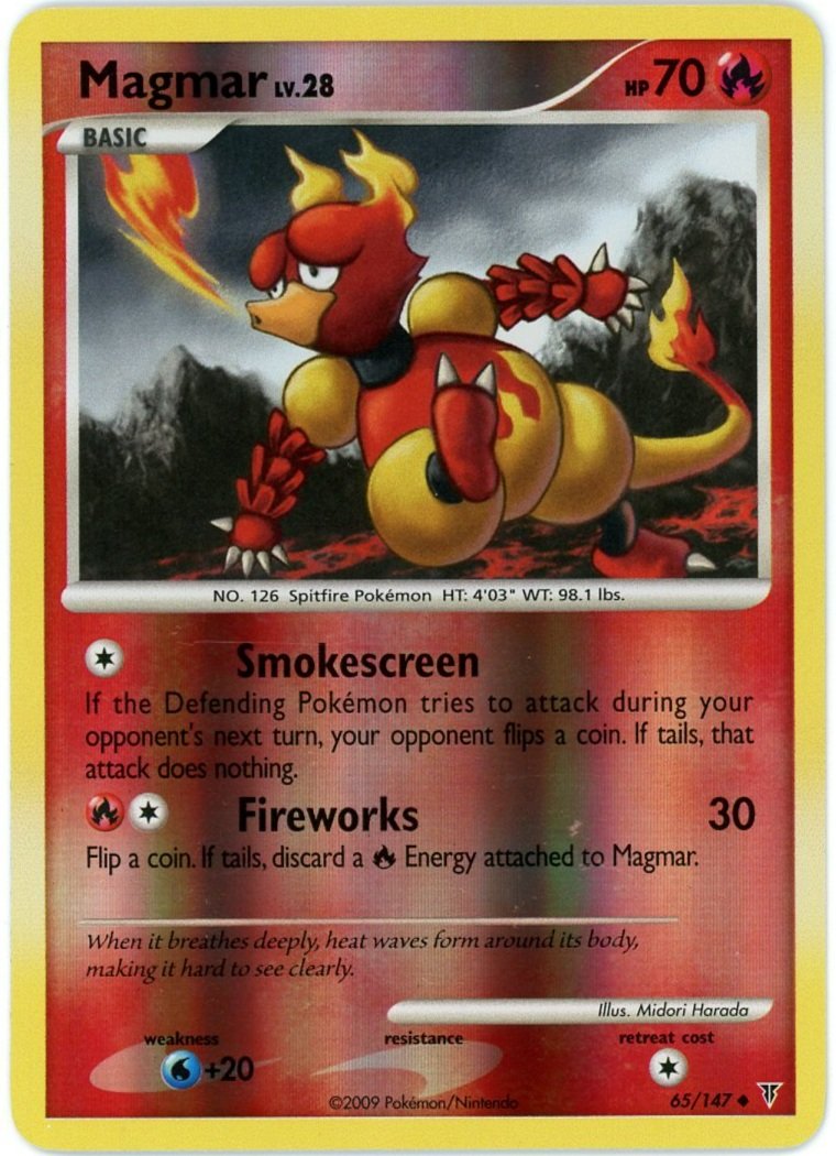 Magmar Reverse Holo 65/147 Supreme Victors Pokémon Single Card