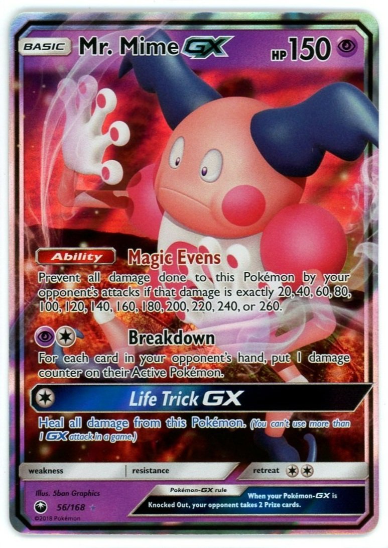 Mr Mime GX 56/168 Celestial Storm Pokémon Card