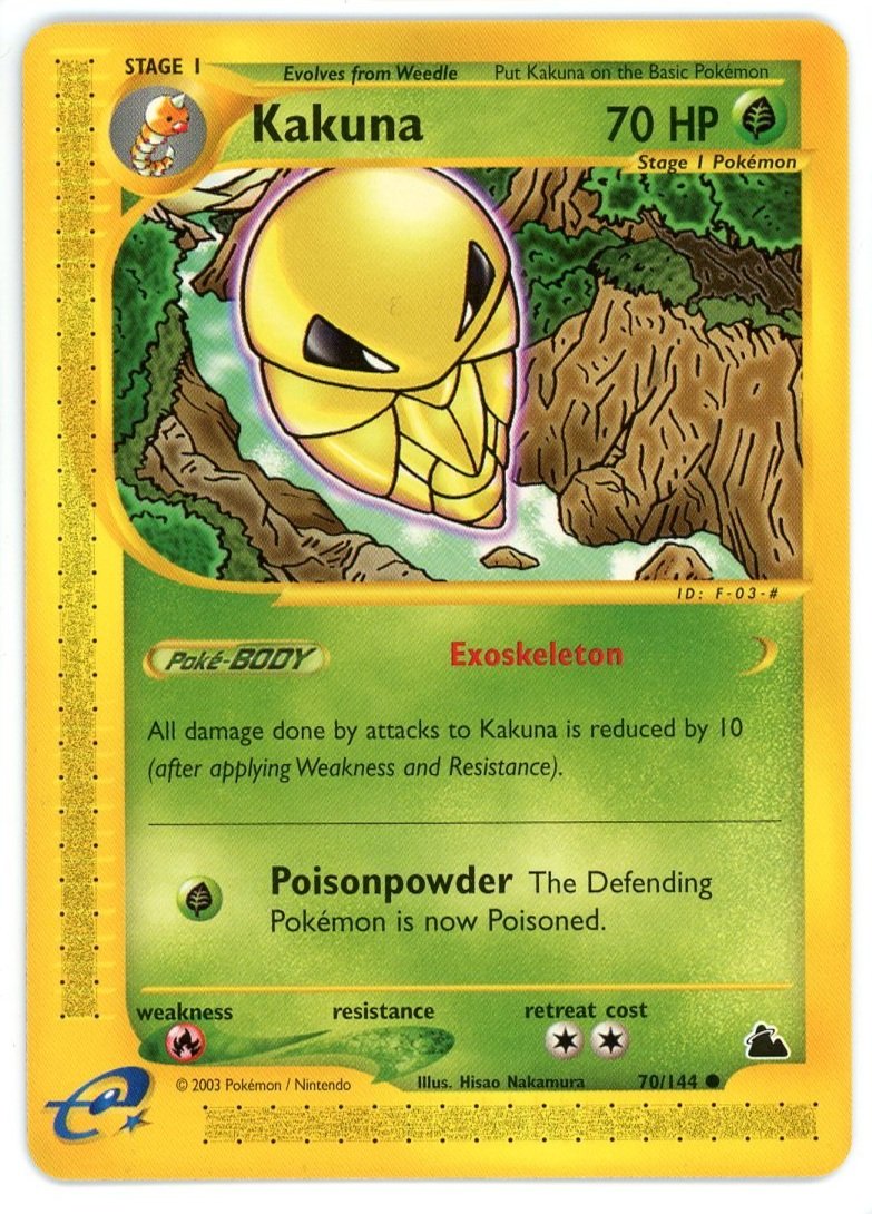 Kakuna Non Holo 70/144 Skyridge Pokémon Single Card