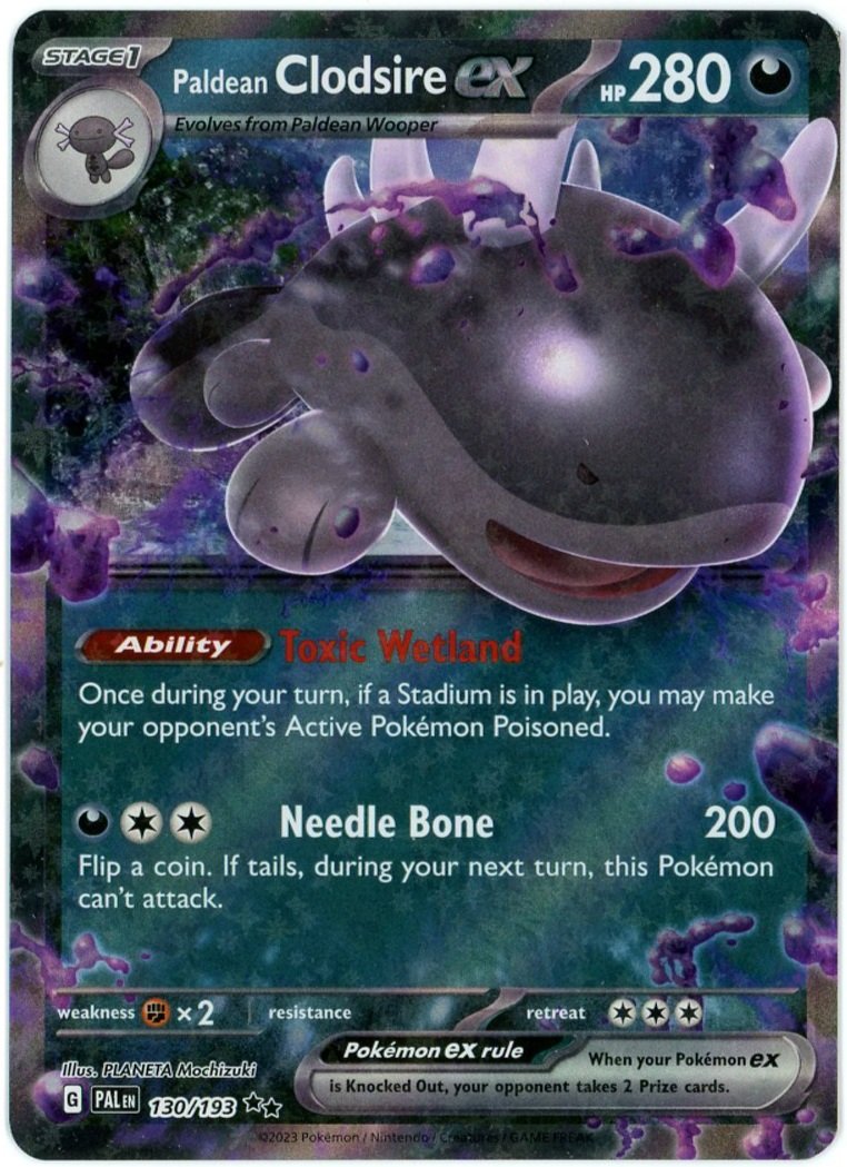 Paldean Clodsire ex Holo 130/193 Paldea Evolved Pokémon Single Card