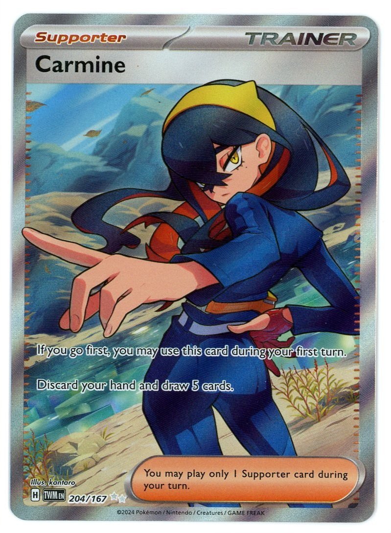 Carmine Full Art Holo 204/167 Twilight Masquerade Pokémon Single Card