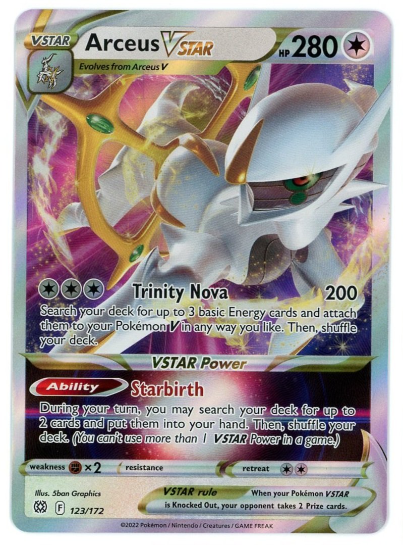 Arceus VSTAR 123/172 Brilliant Stars Pokémon Card