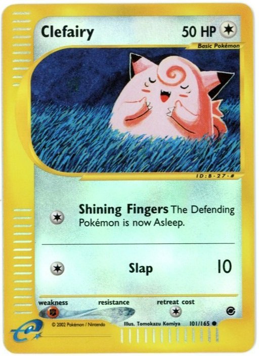 Clefairy Reverse Holo 101/165 Expedition Base Set Pokémon Single Card