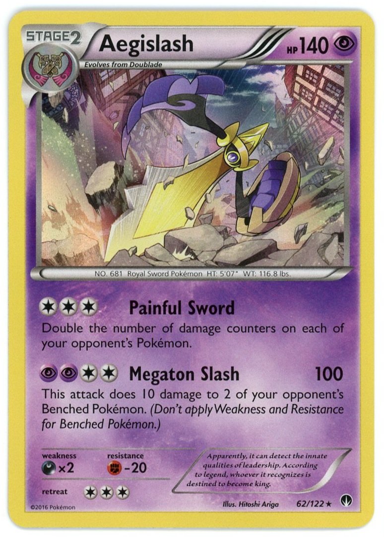Aegislash Holo 62/122 BREAKpoint Pokémon Single Card
