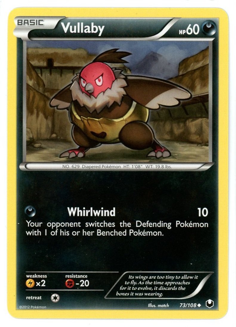 Vullaby 73/108 Dark Explorers Pokémon Single Card