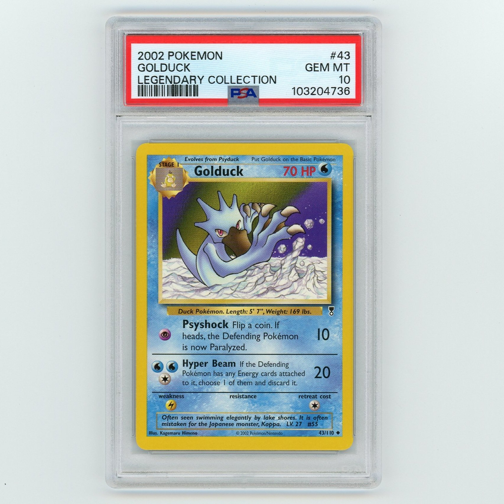 Golduck 43/110 Legendary Collection PSA 10 Pokémon Card