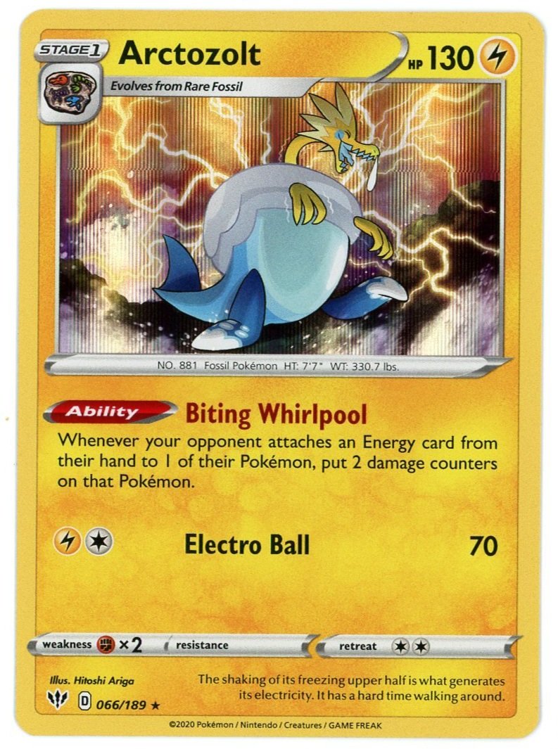 Arctozolt Holo 066/189 Darkness Ablaze Pokémon Card
