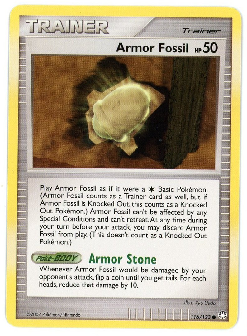 Armor Fossil 116/123 Mysterious Treasures Pokémon Single Card