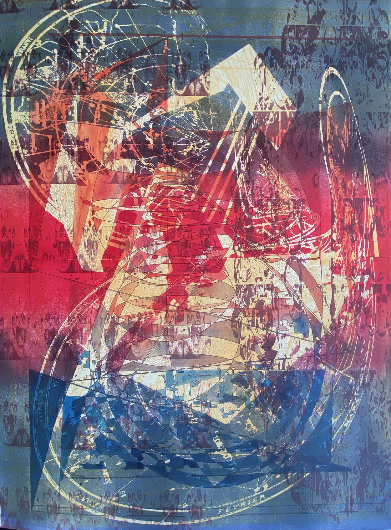 Untitled, Mixed media, 30 x 22" (in progress)