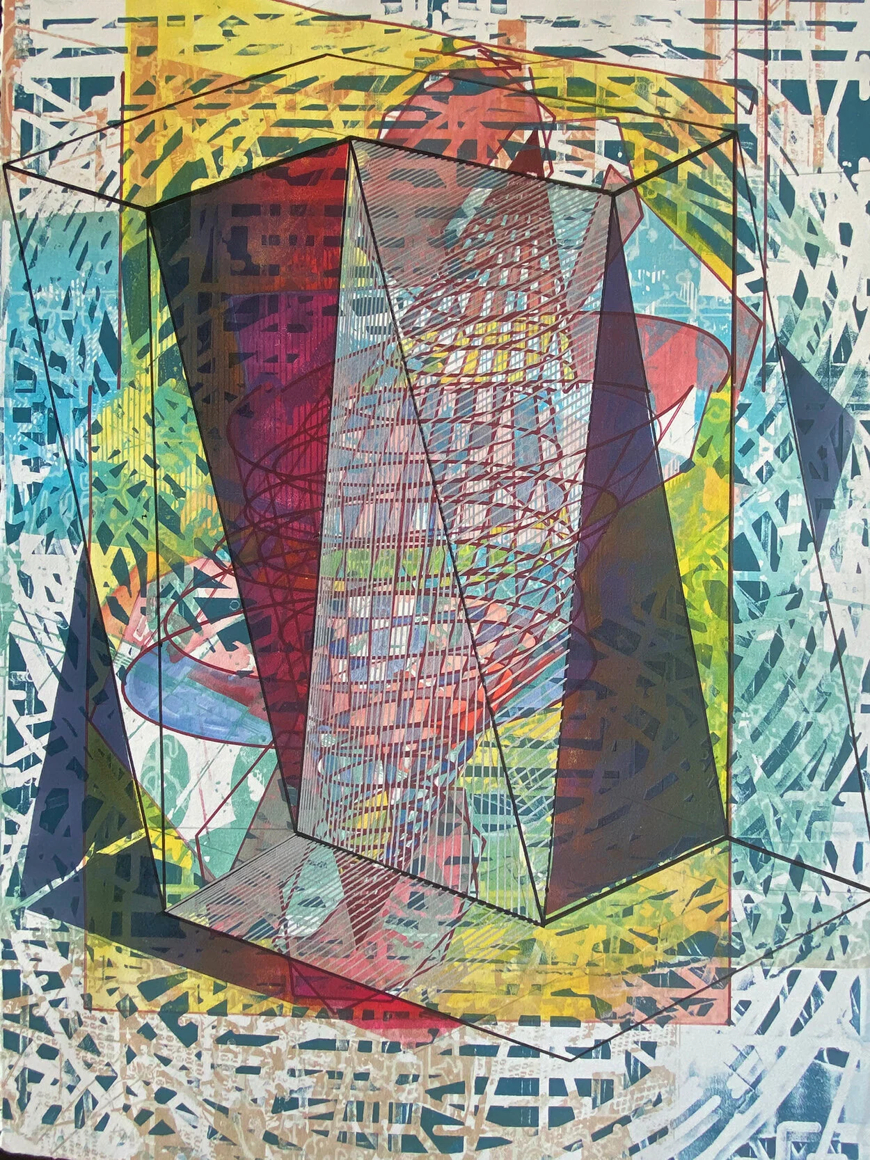 Untitled, Mixed media, 30 x 22" (in progress)