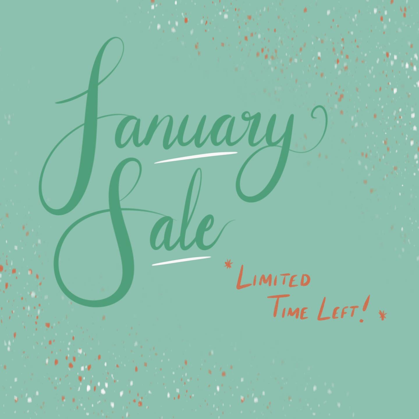 LIMITED TIME LEFT!
Yes that&rsquo;s right - we are already half way through January so that&rsquo;s means we are half way through my January sale! Never have I had a sale on for so long &hellip; so don&rsquo;t waste this chance to grab a gift, card o