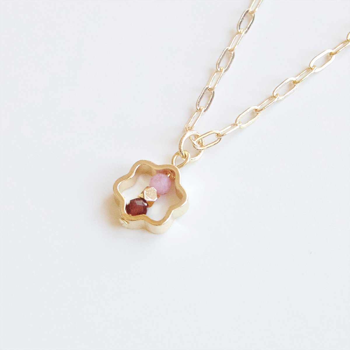 HECATE Oracle - Ruby & Pink Tourmaline Necklace 14K GF