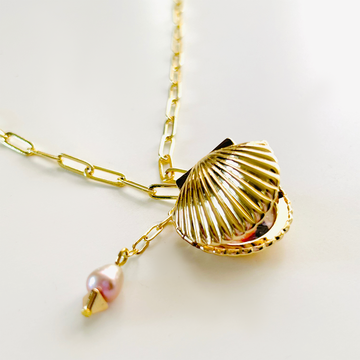 MOTHER'S DAY SPECIAL - Pink Pearl Locket Necklace