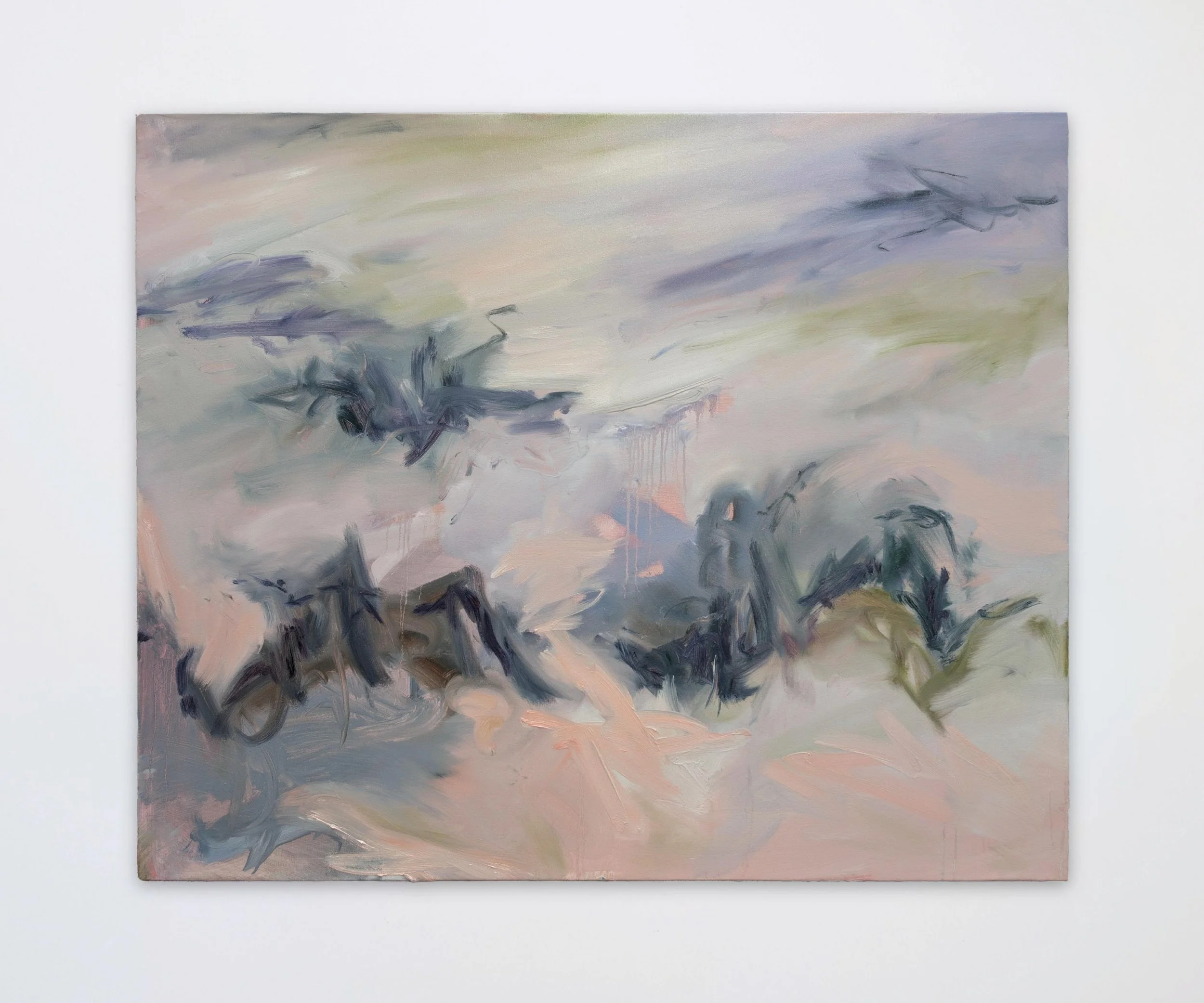 Painting on white wall