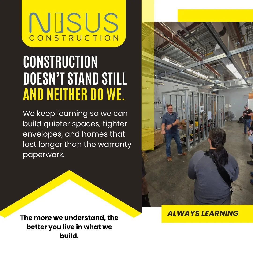 Construction doesn&rsquo;t stand still and neither do we.

We keep learning so we can build quieter spaces, tighter envelopes, and homes that last longer than the warranty paperwork.

The more we understand, the better you live in what we build.

CSL