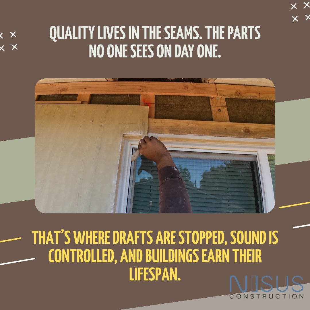 Quality lives in the seams. The parts no one sees on day one.

That&rsquo;s where drafts are stopped, sound is controlled, and buildings earn their lifespan.
You might not notice it right away but you&rsquo;ll feel it every day.

CSLB: 1084882
#Craft