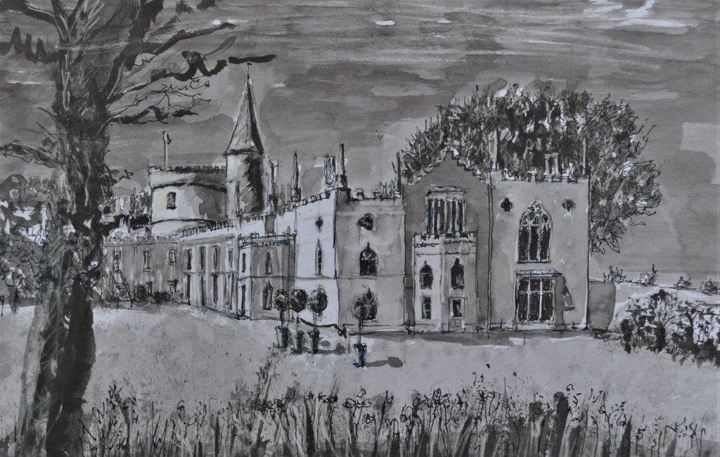 Strawberry Hill House. River Thames aspect