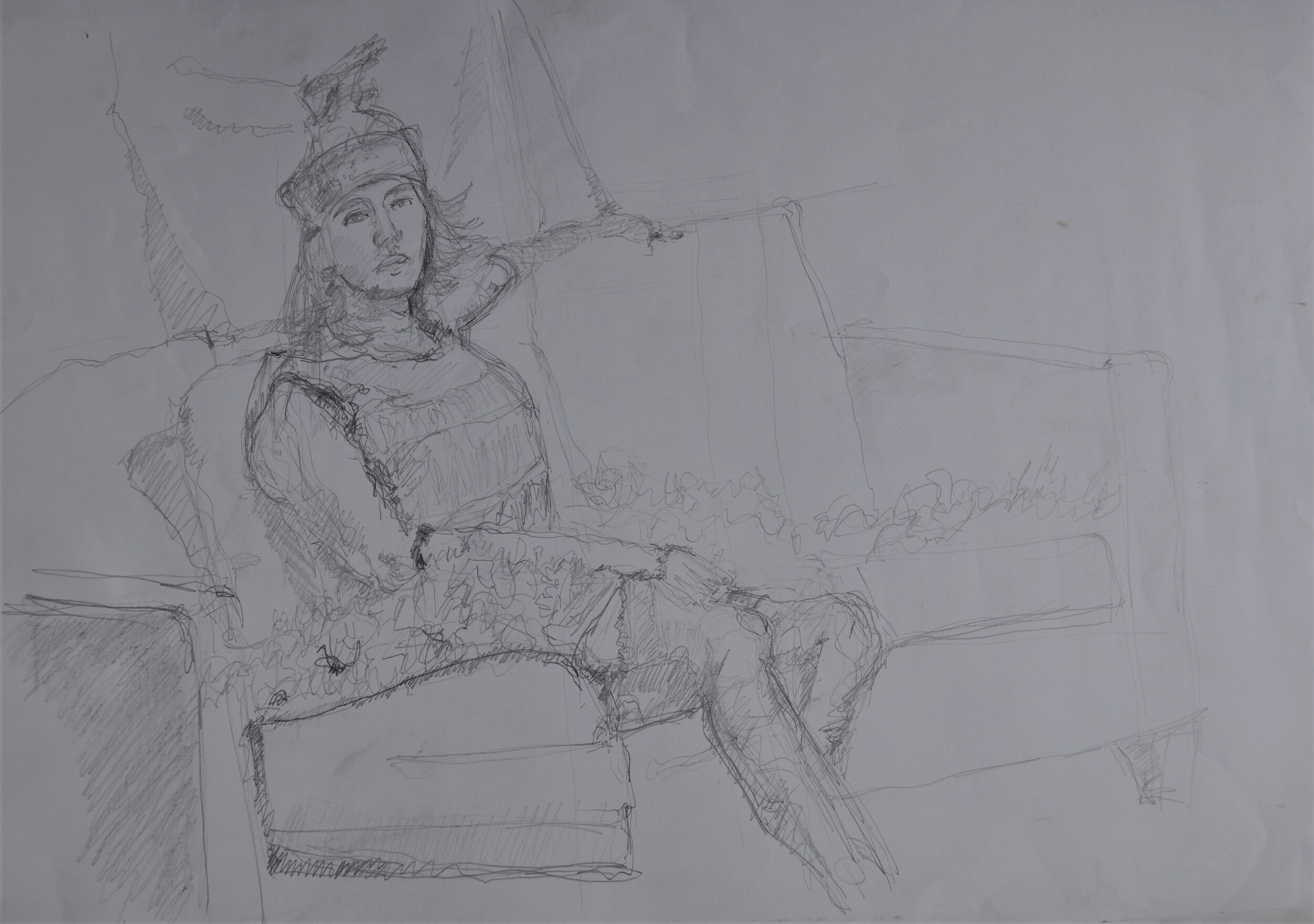 Studio Model with hat