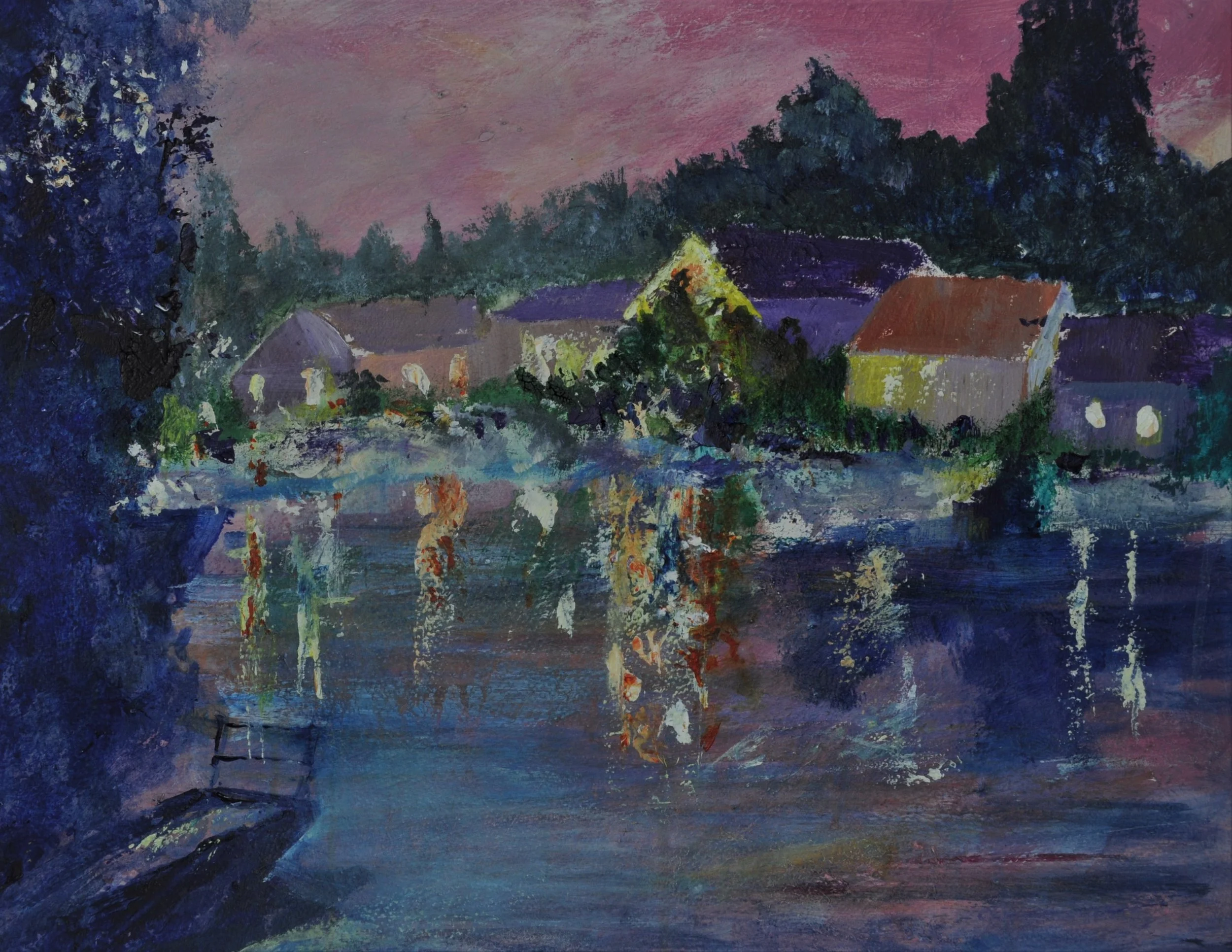 Hampton. River Thames. Middlesex