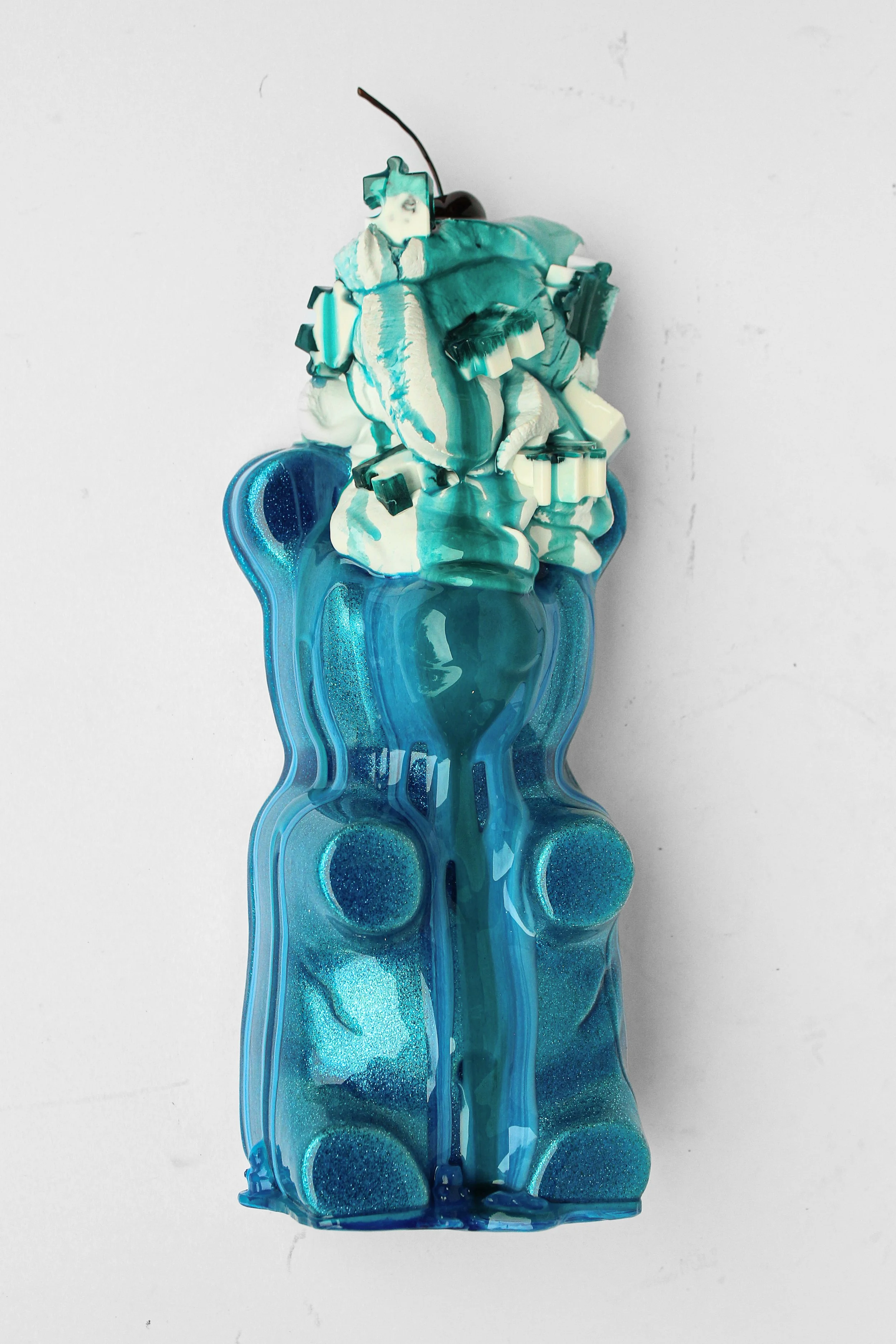 Solve Me in Blue-15”x 5”x 5”-Pigmented Cement, resin, automotive finish-2022-$1,800--2.jpg