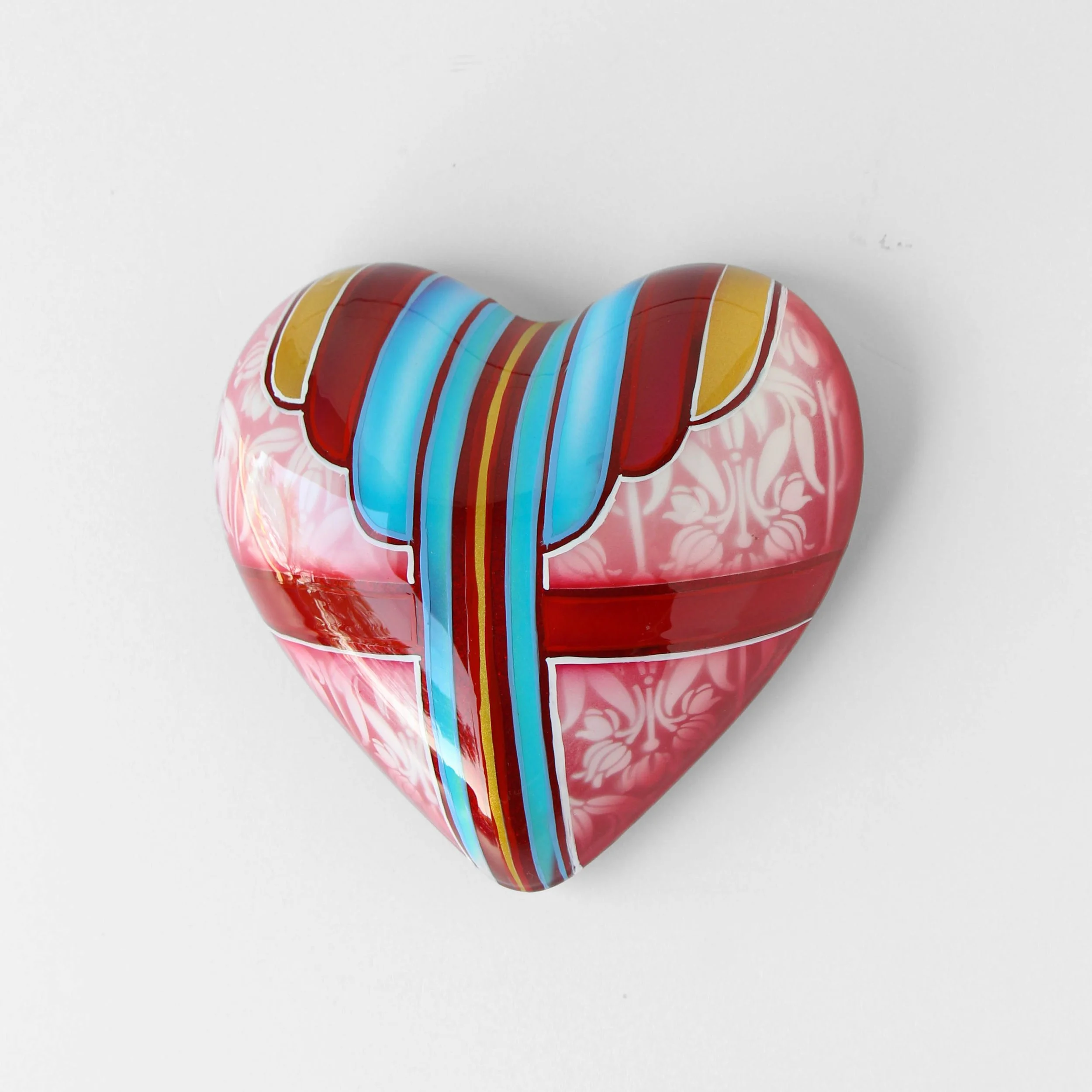 Unwrap Me-7inx7inx 3in -Plaster, automotive paint, resin-$675-.jpg