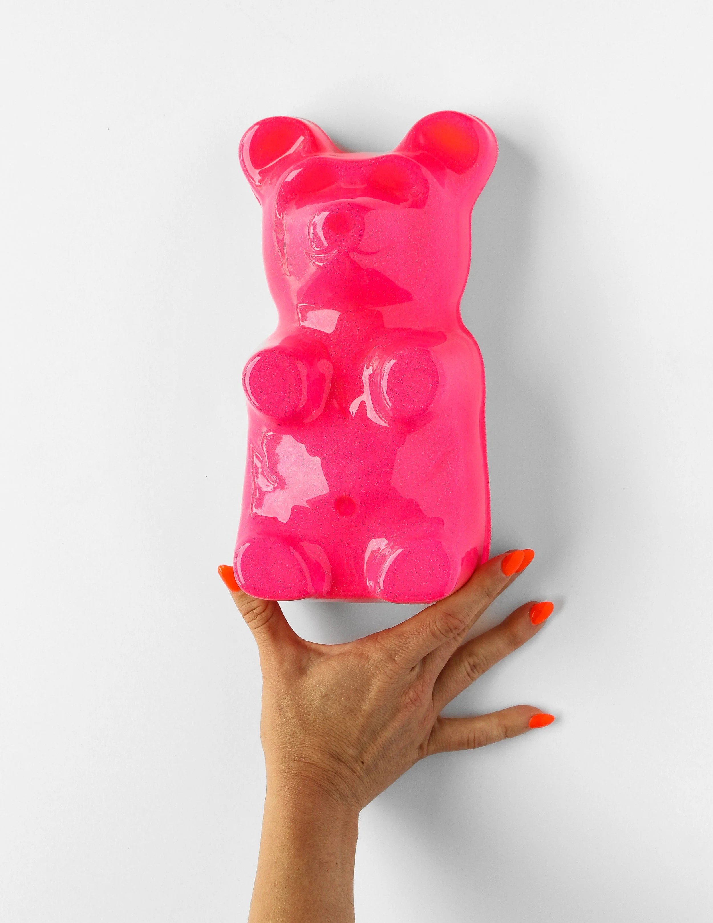 Hot Pink Mega Gummy with Iridescent Sparkle