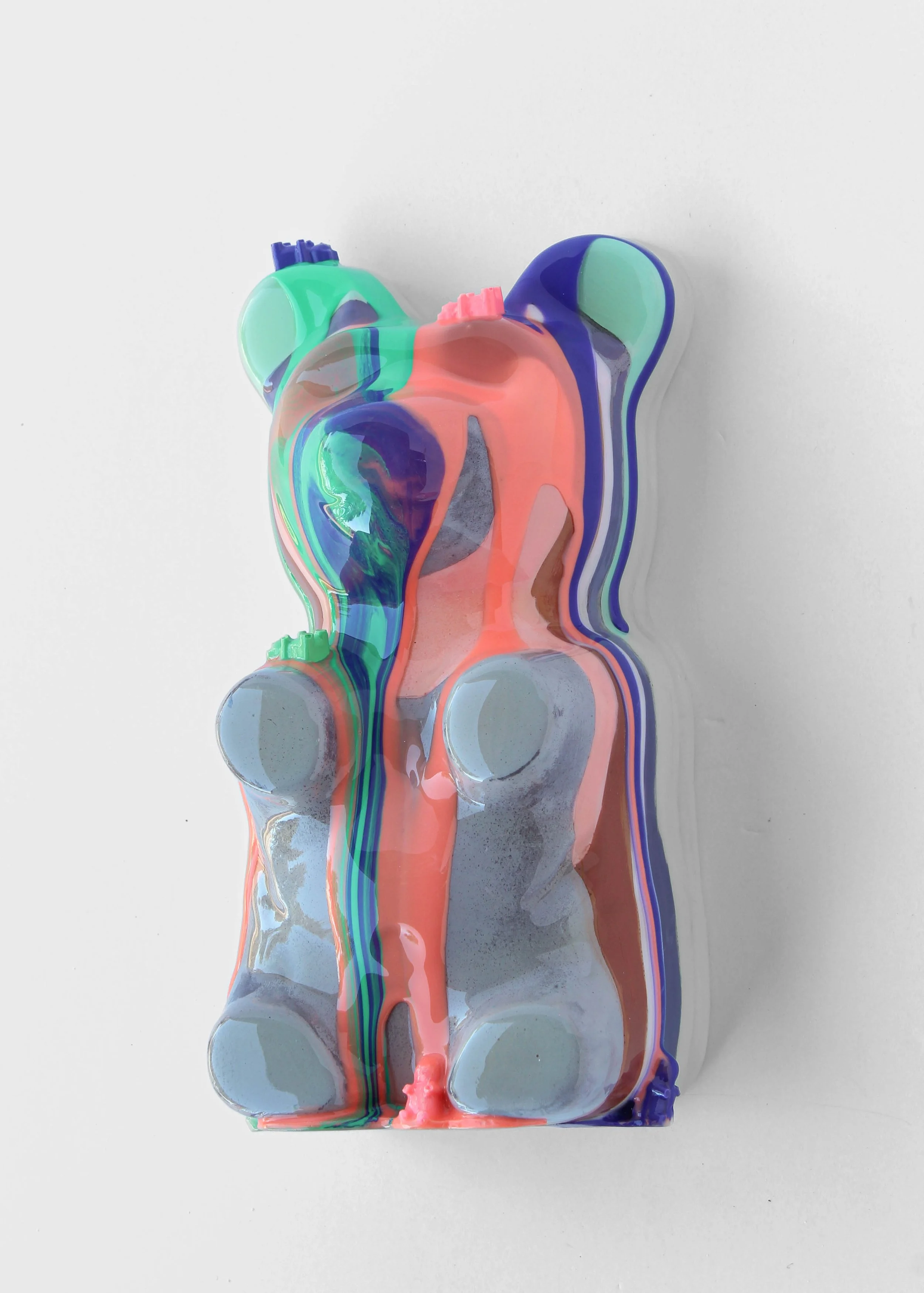 Gummy Goop #2 (Purple-Teal)-10x5x5in -Pigmented hydrocal, acrylic, resin-$900--2.jpg
