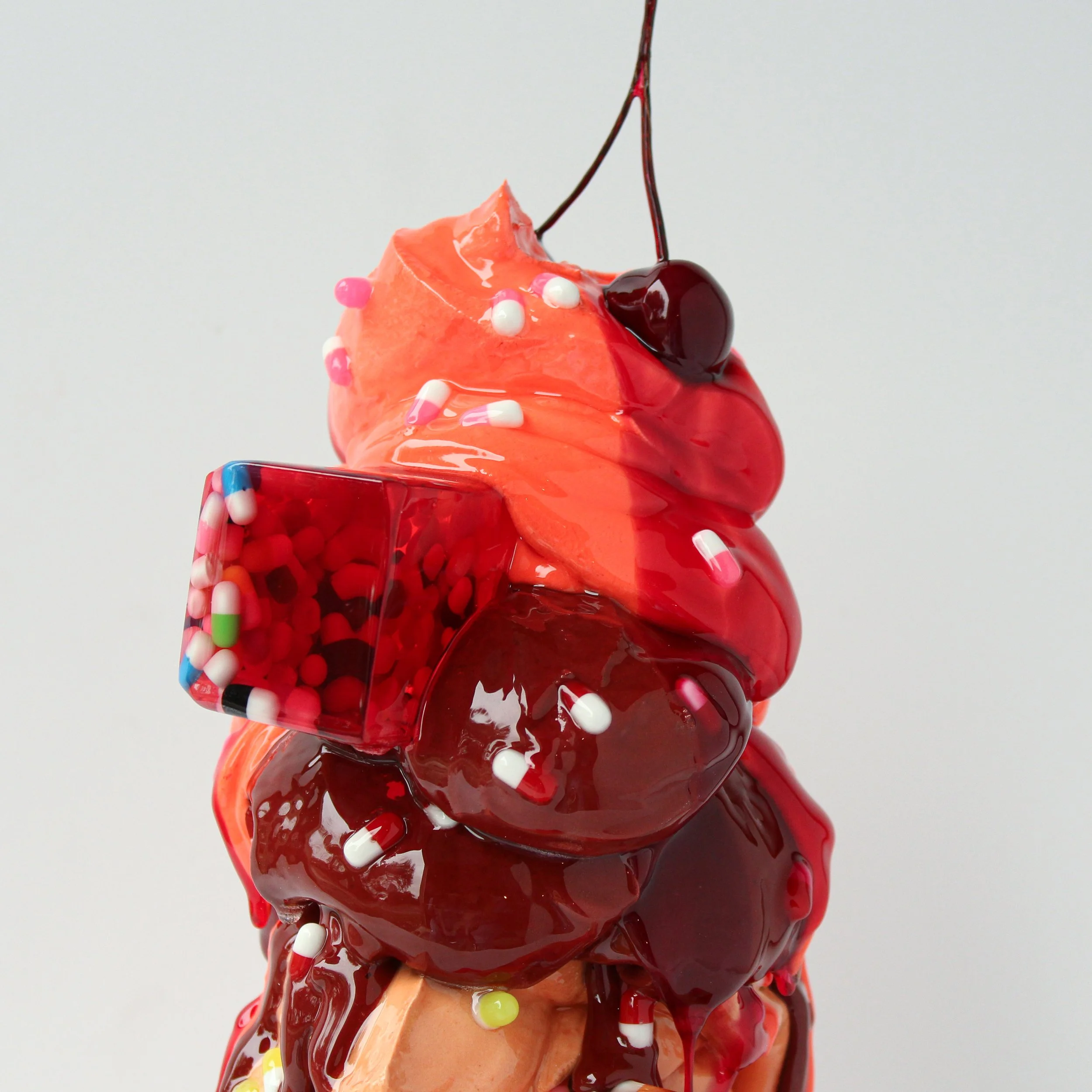 Don't Drink the Kool Aid (Chill Pill Series) -14”x 6”x 6”-Pigmented cement, resin, automotive finish, on marble-Completed in 2022-$2,000--11.jpg