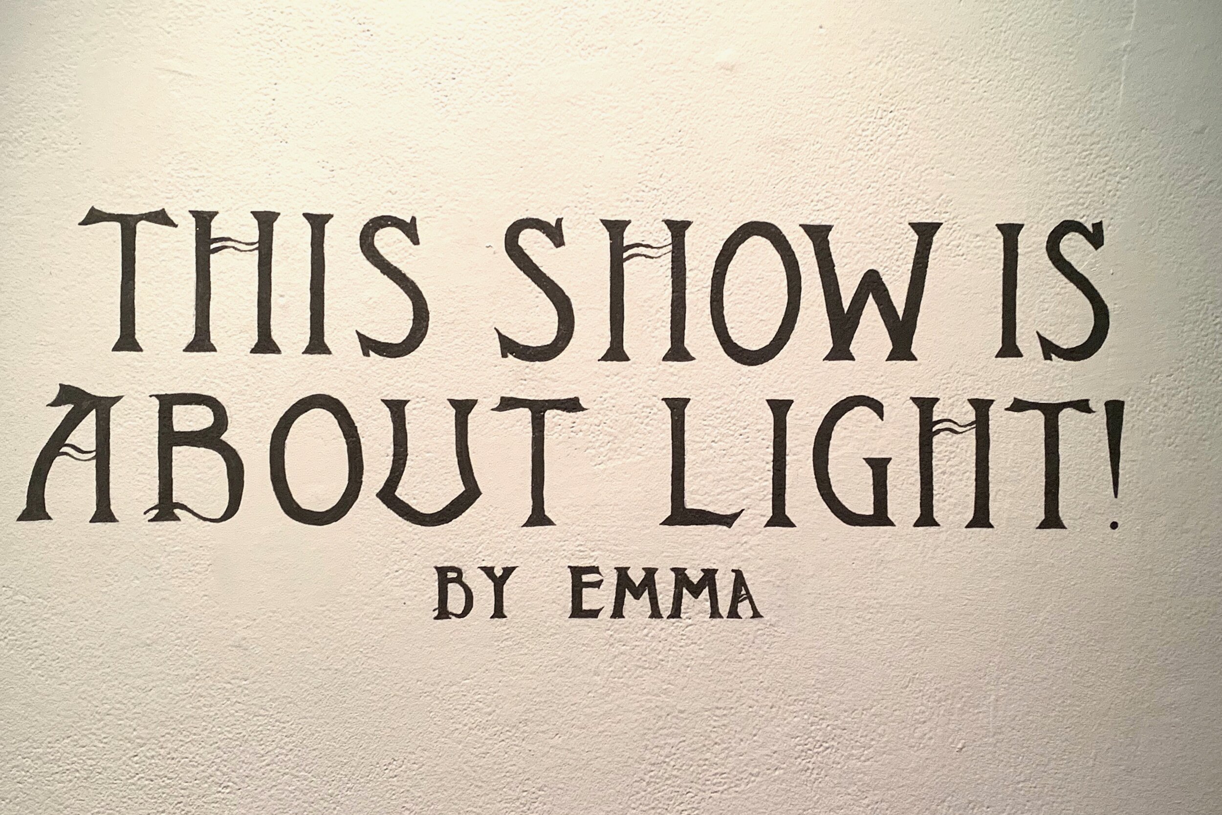 Show Title, Painted on the Wall