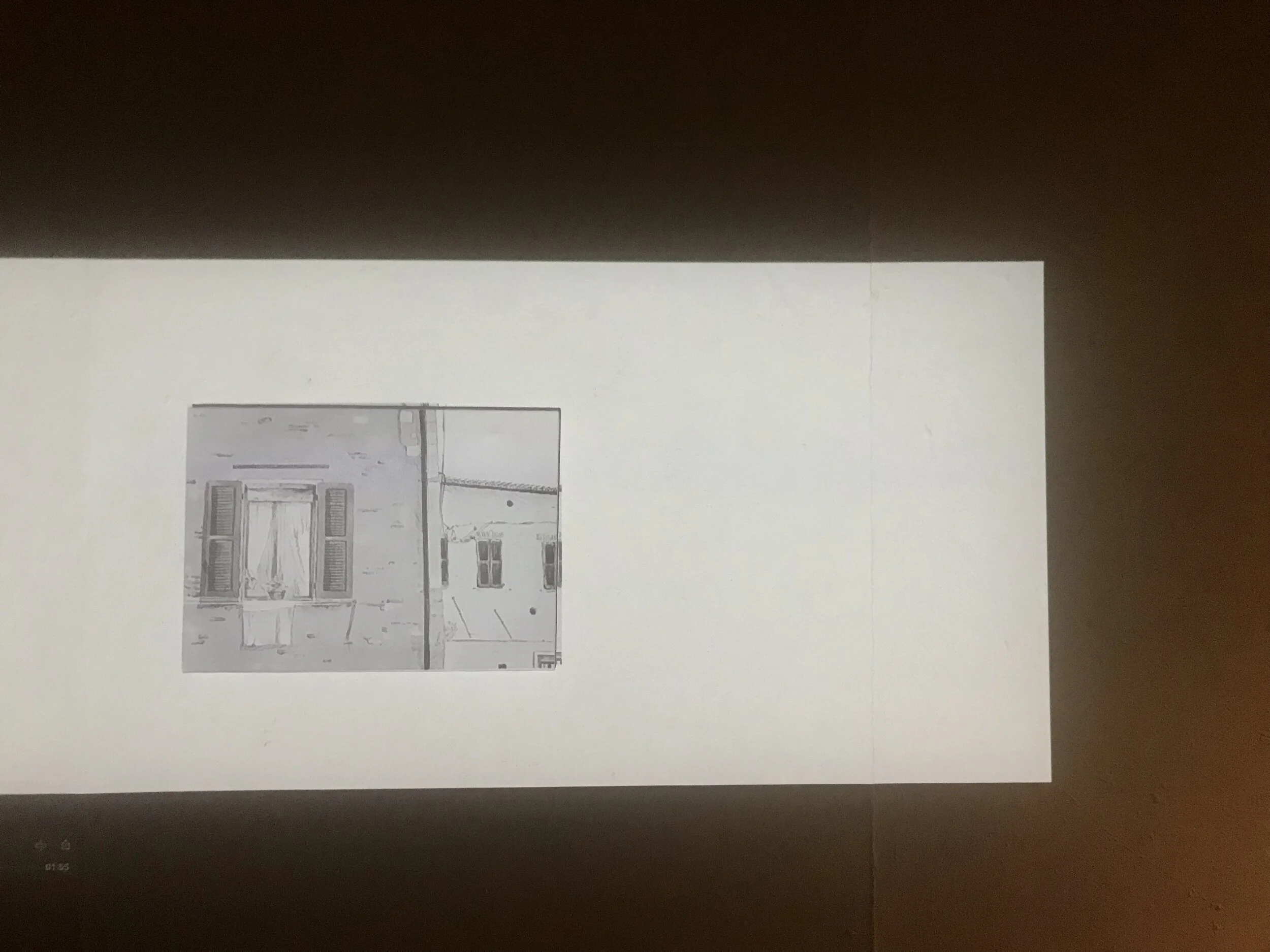 Animation projection in gallery, detail