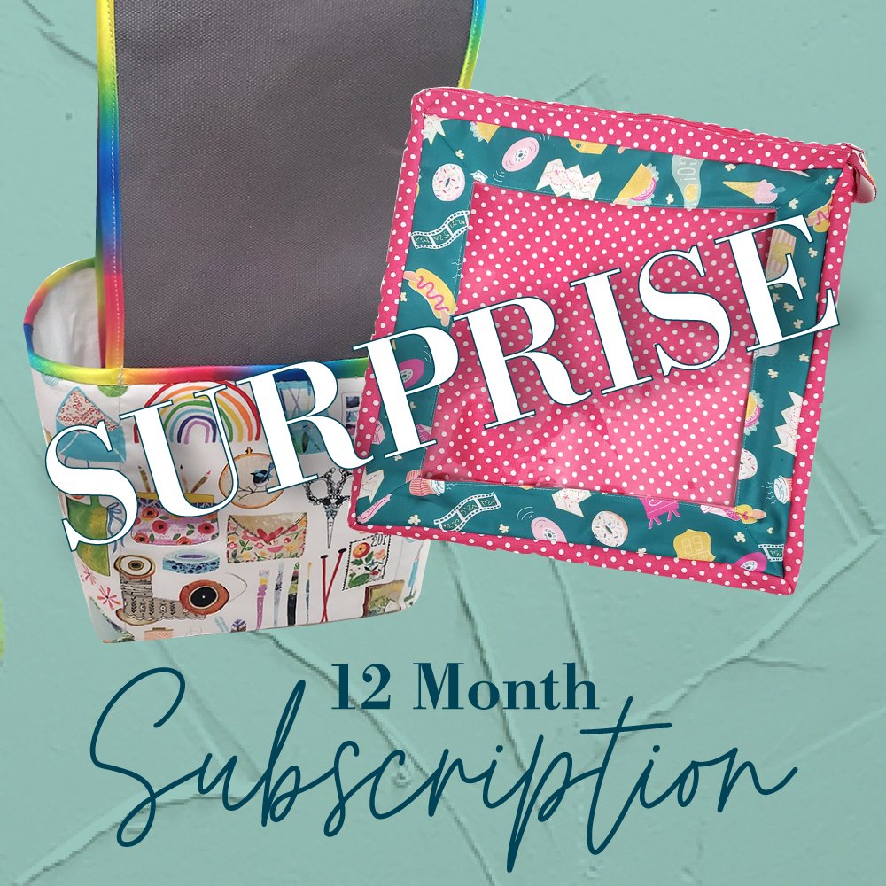 Surprise Cross Stitch & Knitting Project Bag - 12 Month