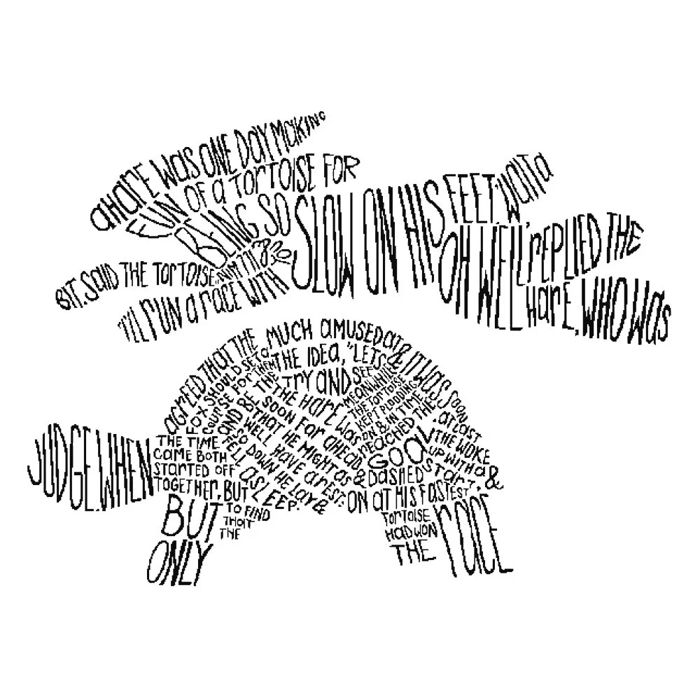 Tortoise and the Hare Cross Stitch Pattern (background removed)