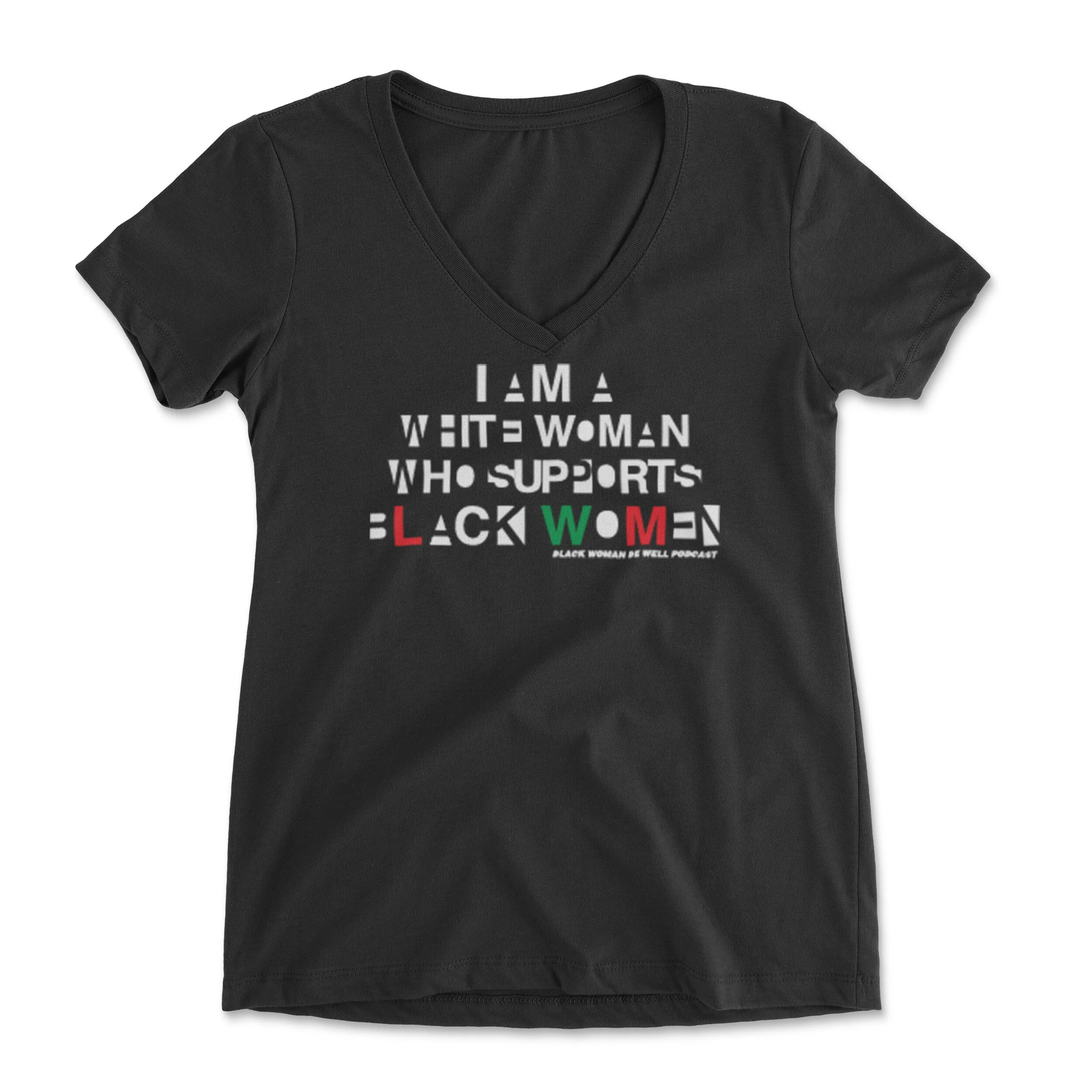 ladies_vneck_black_i am white woman.jpg
