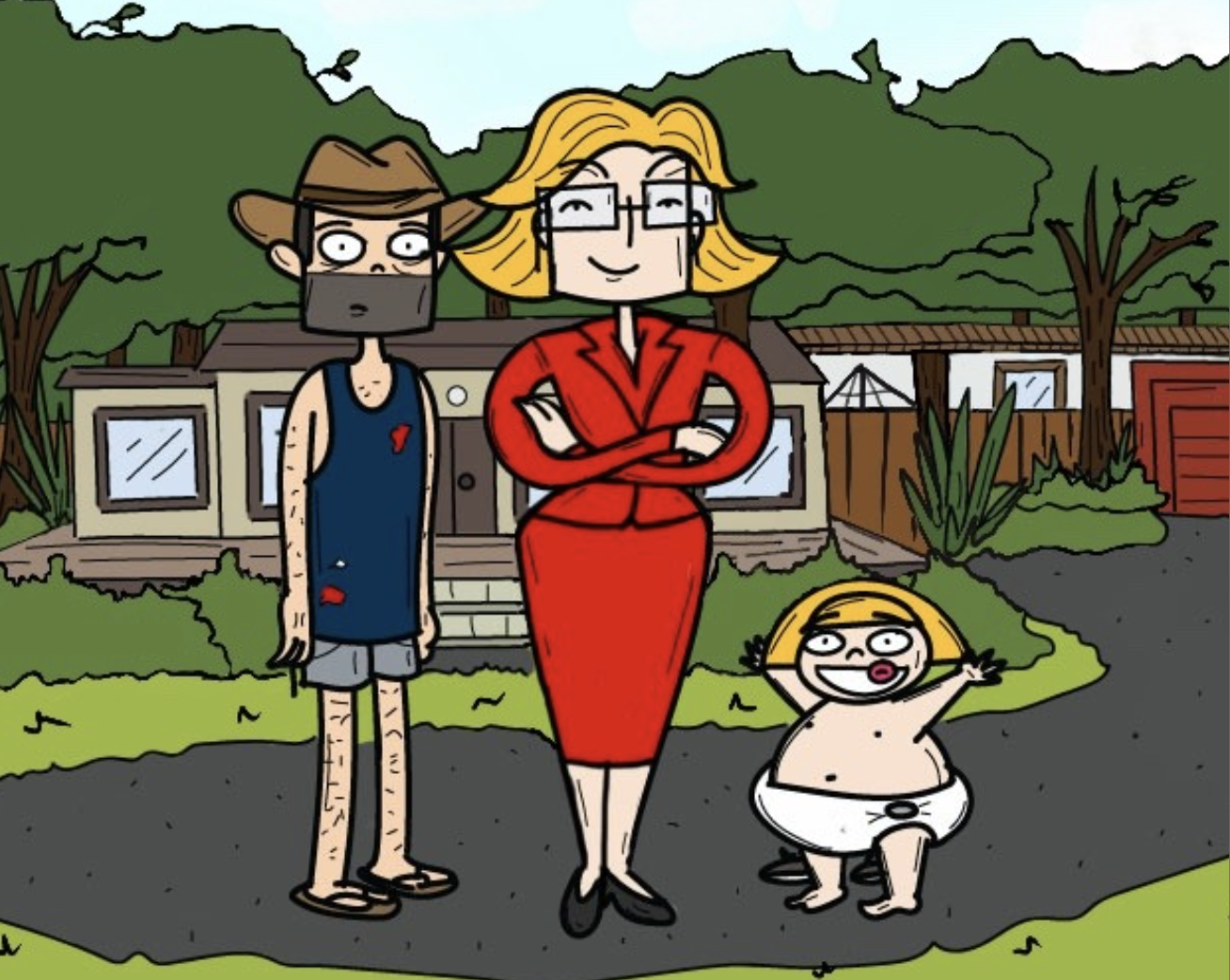 Marty, Shazza & Belle
