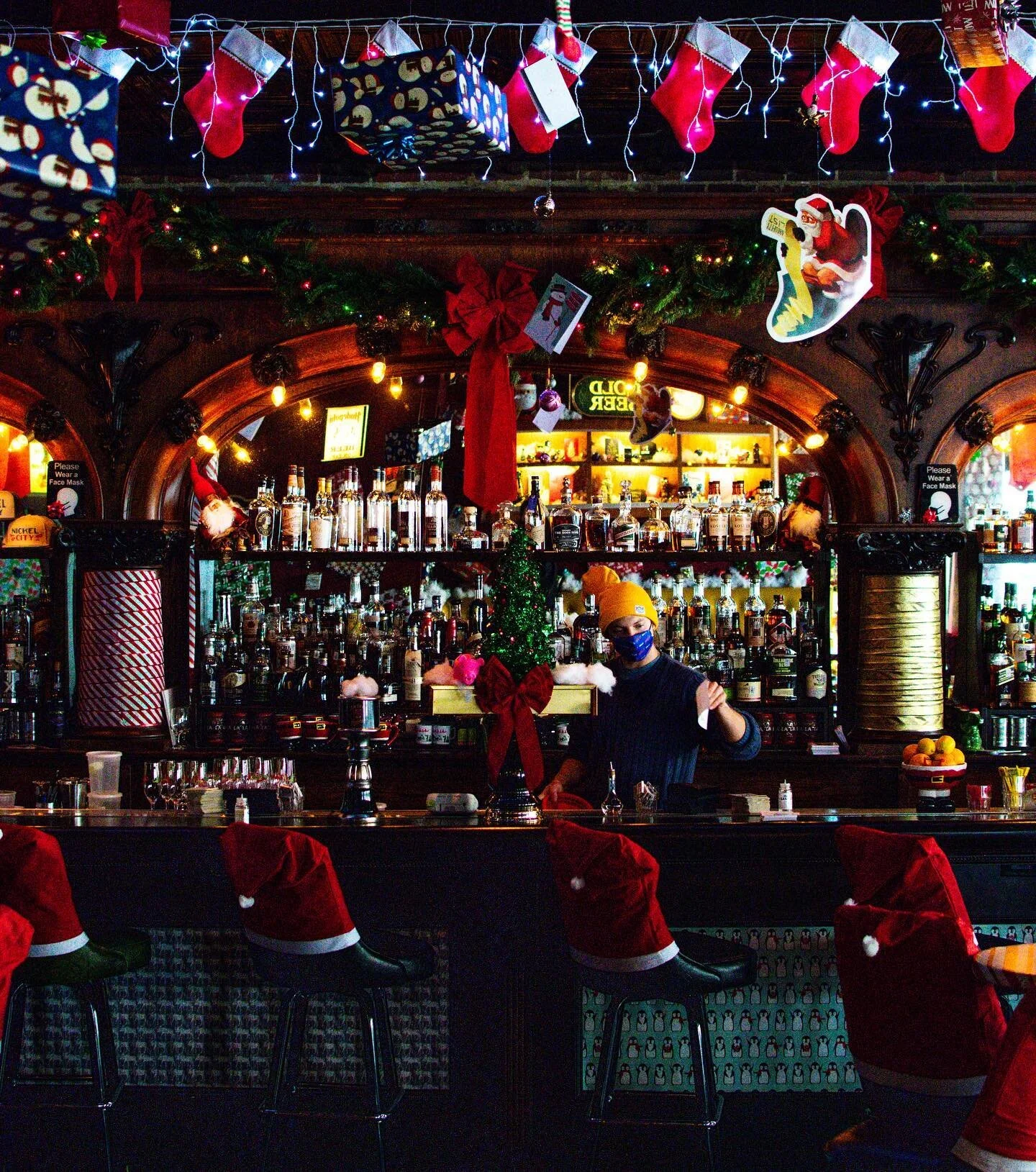 With a little help from @miraclepopup and @sippinsanta, Nickel City transformed both @nickelcityatx and @nickelcityfwtx into Christmas themed escapes for the entire month of December! 🍹🎄⁣
⁣
They&rsquo;re open in Austin and Fort Worth from 2pm-2am t