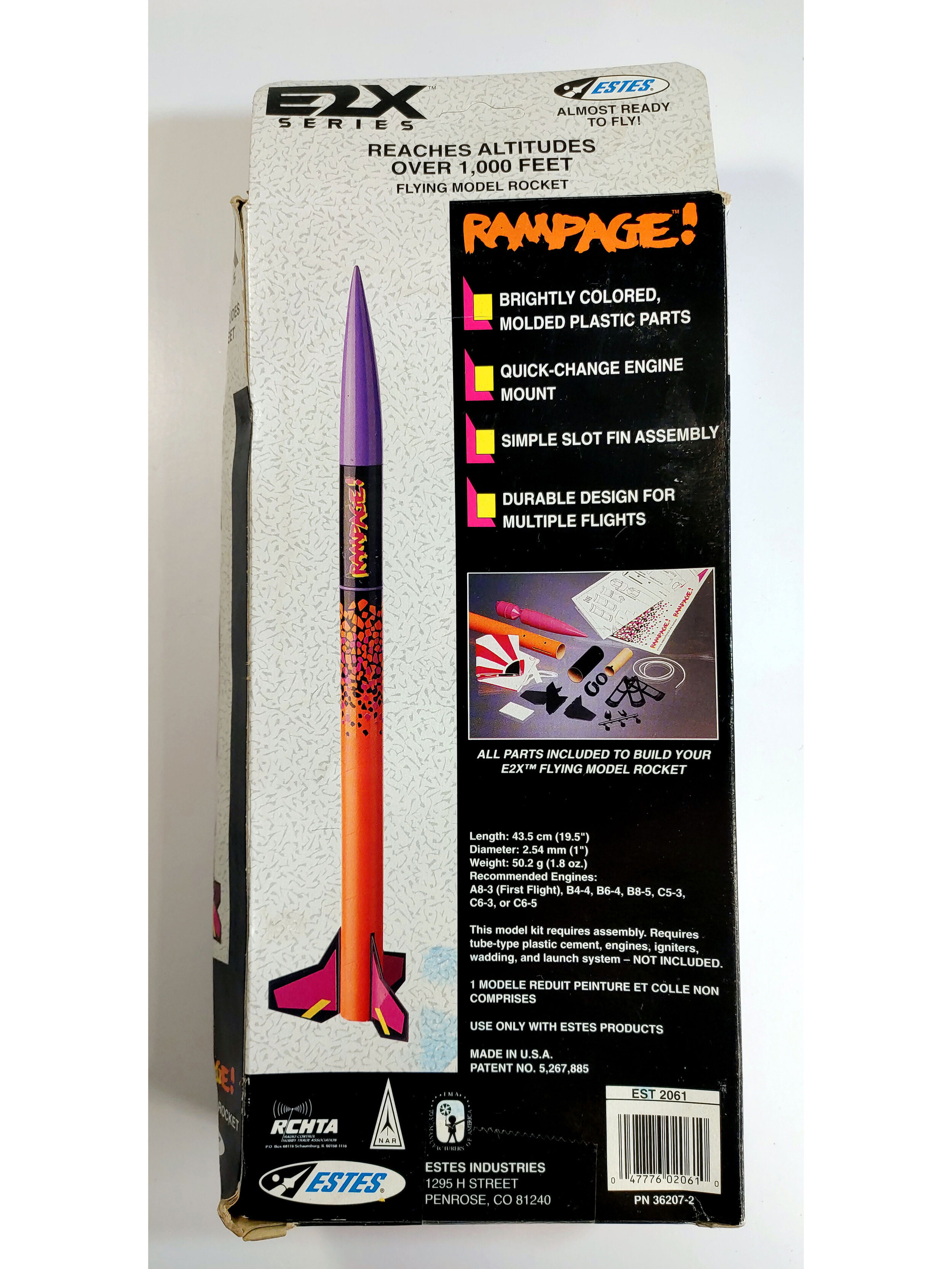 Estes Flying Model Rocket Kit Lynx 7233 for sale online 