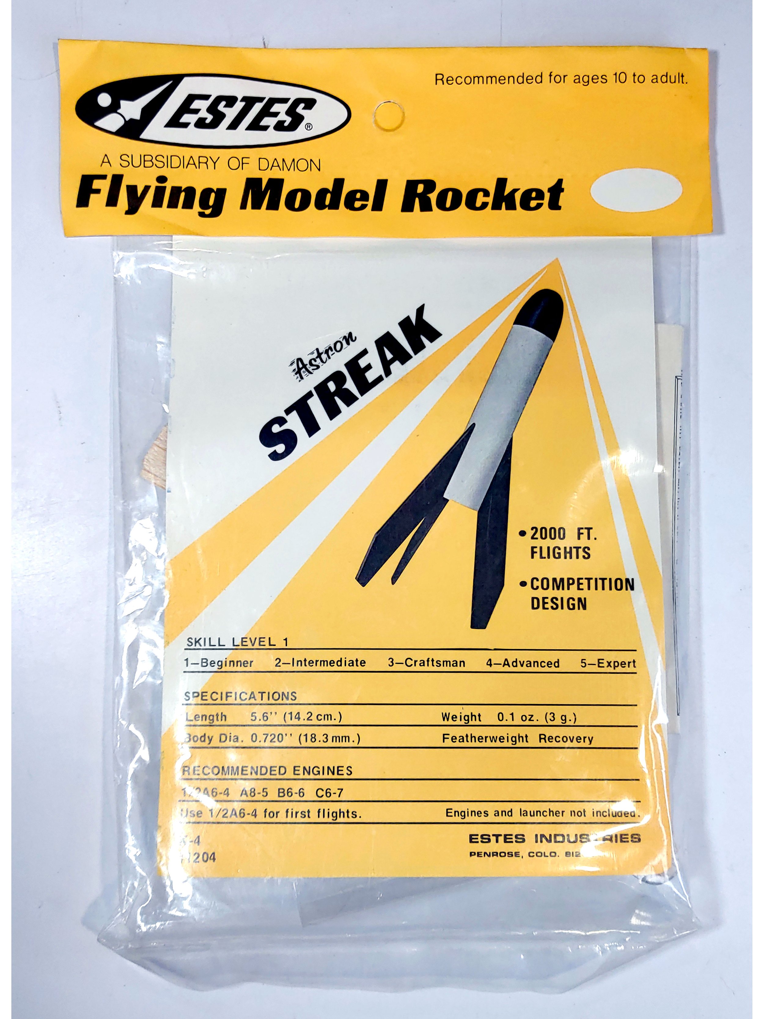 Estes 1301 StormCaster Flying Model Rocket Kit 