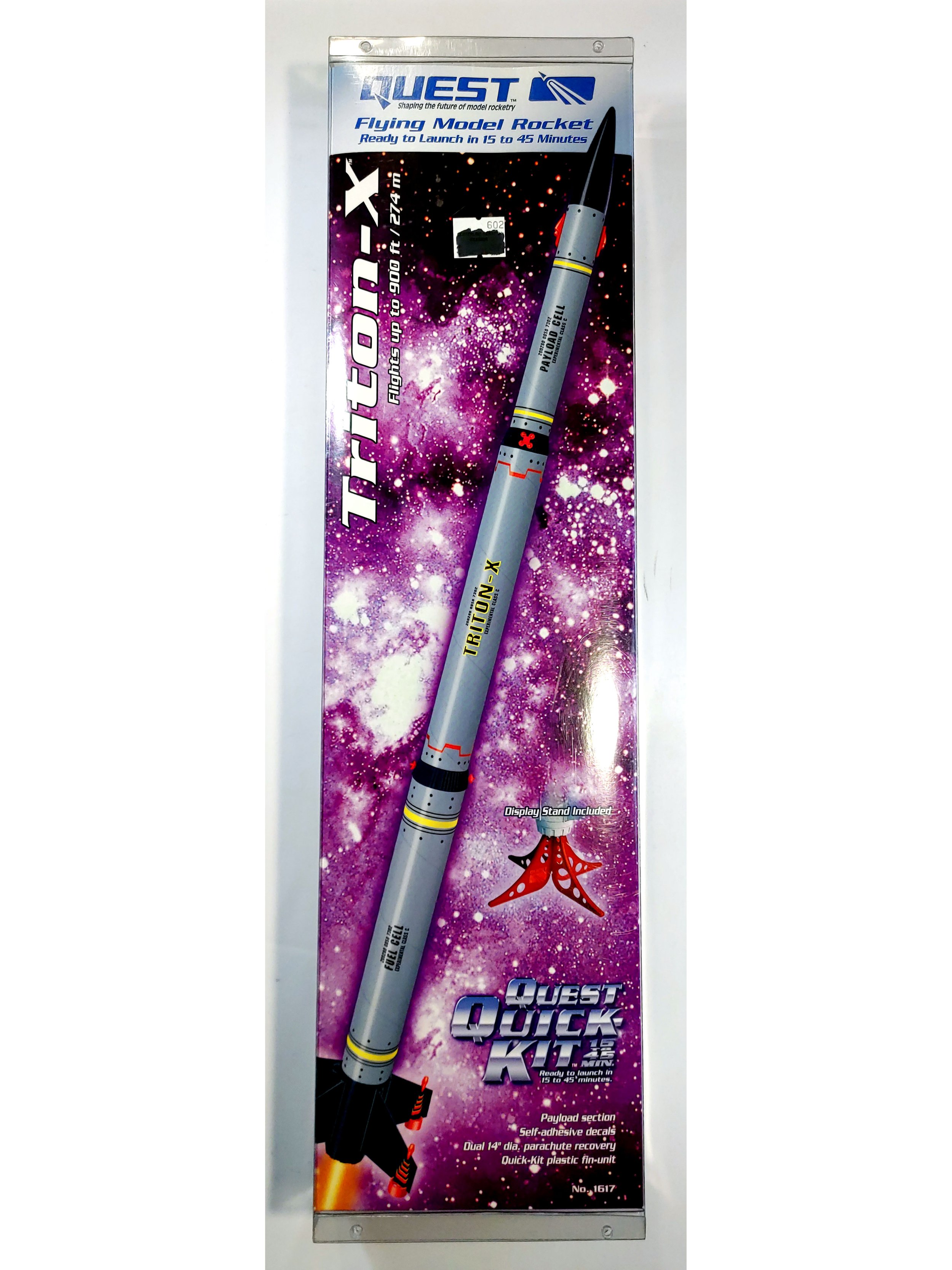 Easy to Assemble Quest Triton X Model Rocket Kit 1617 