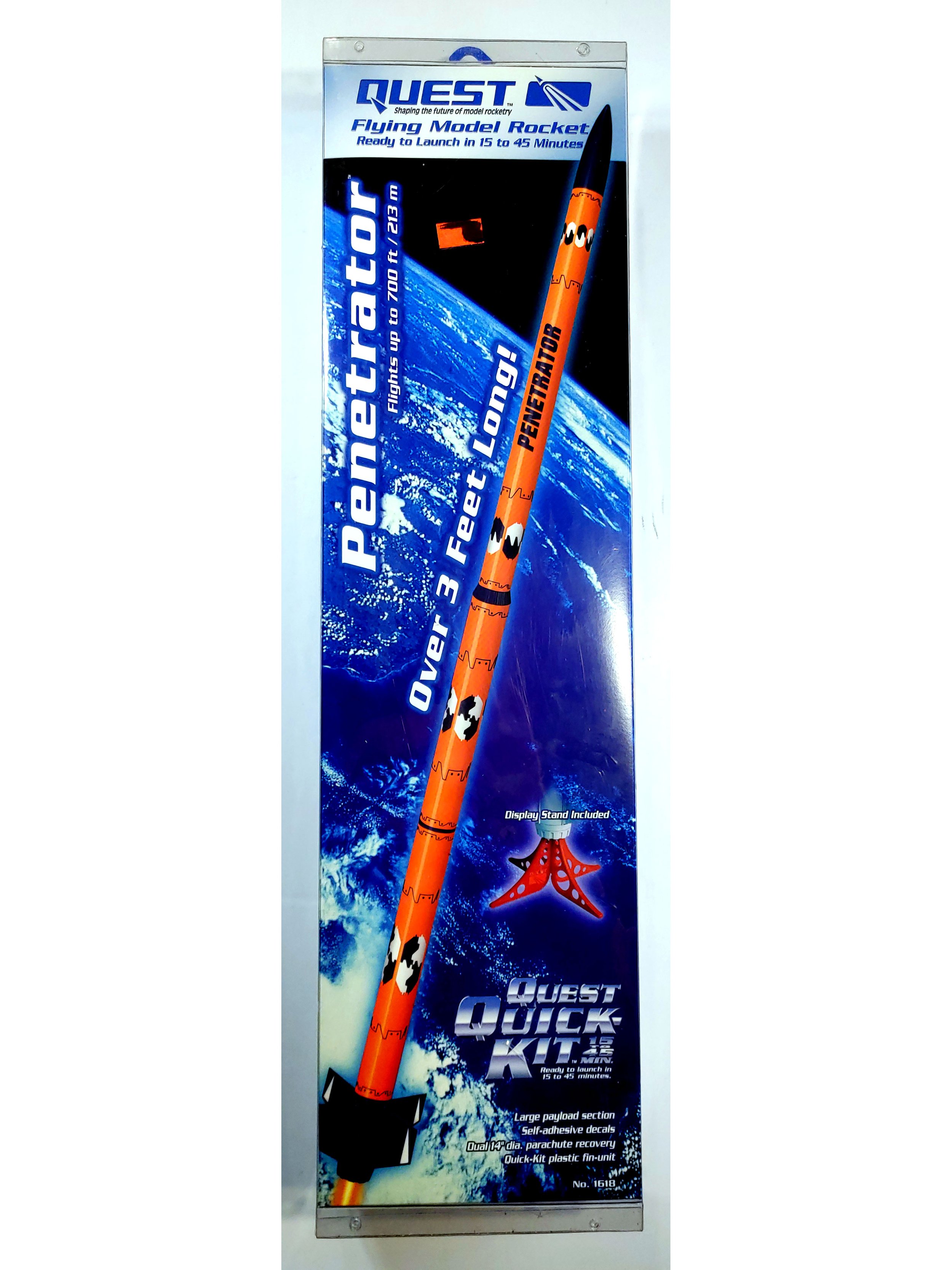 Quest Flying Model Rocket Kit Penetrator  1618 