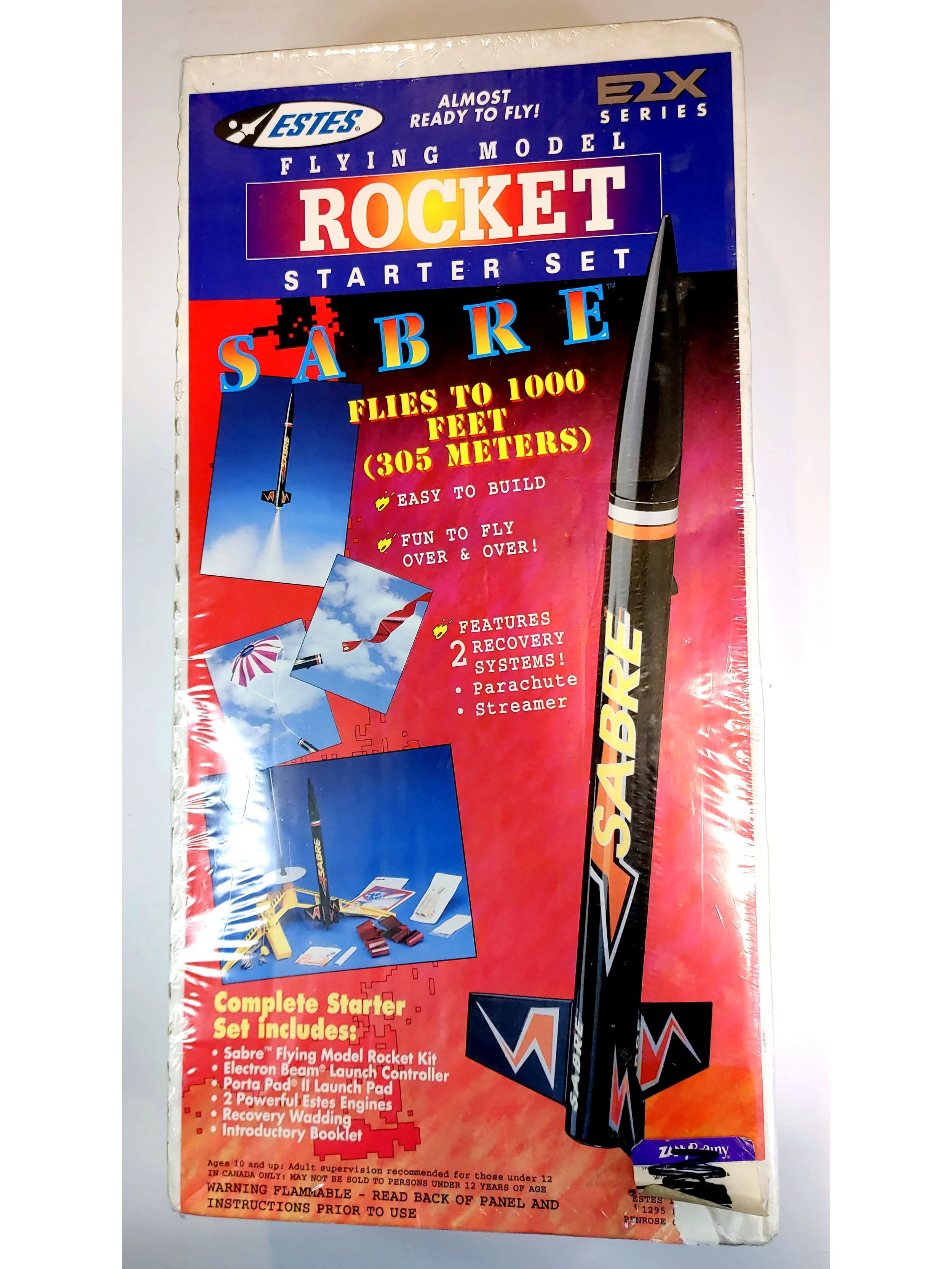 Black Brant IIIB Model Rocket Kit - 1/10 Scale Flying Rocket With Parachute