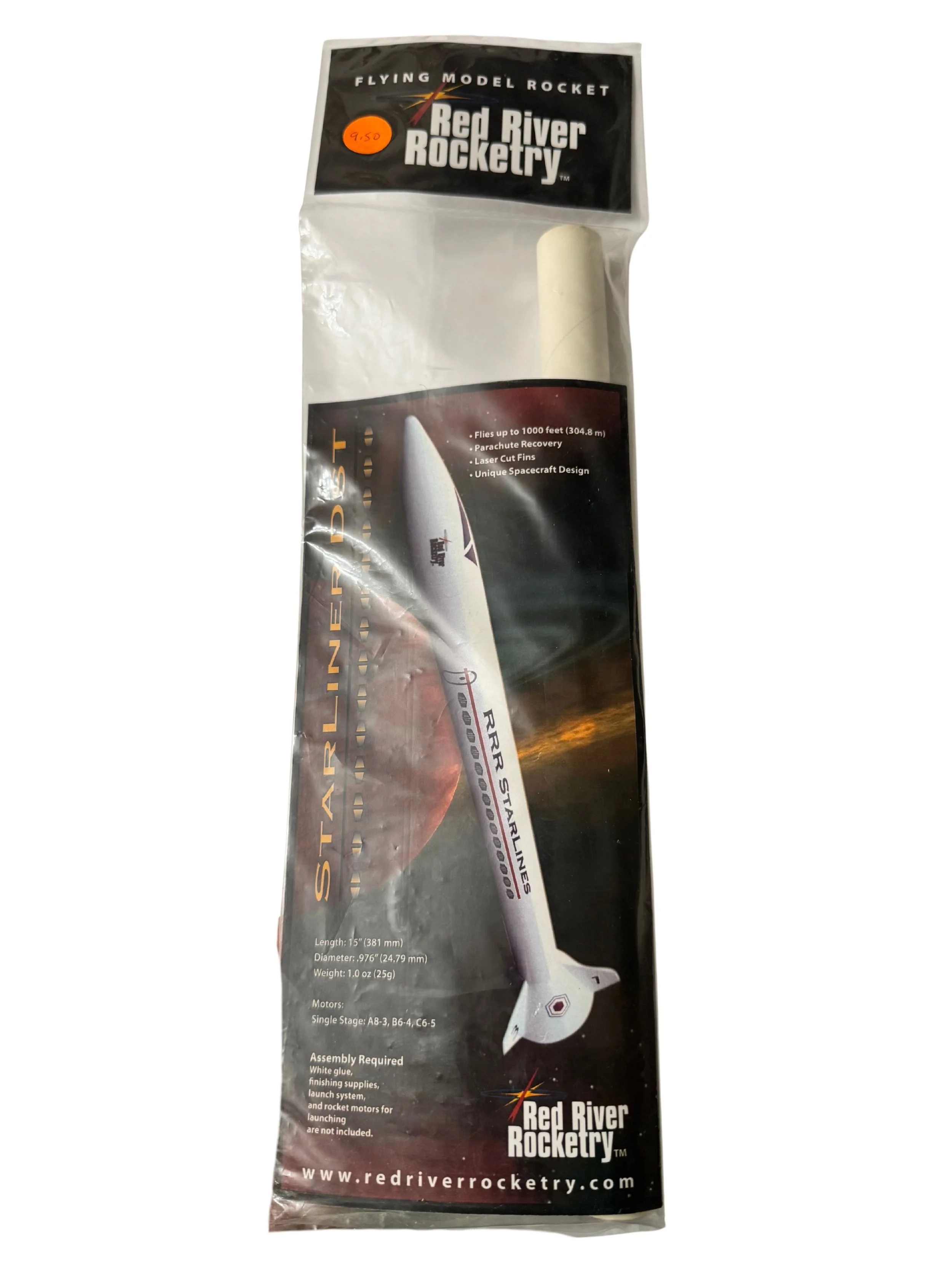Buy Red River Rocketry Starliner DST Flying Model Rocket Kit — Launch ...