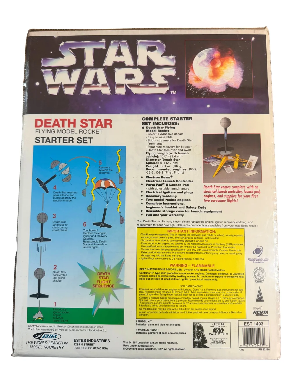 Estes Star Wars – Kit Modello Volante Star Destroyer Con Catapulta – Giocattolo Da Esterno