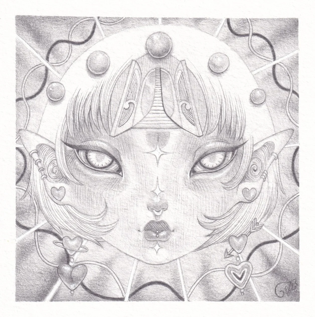 "Aura" 2021; graphite; dtiys