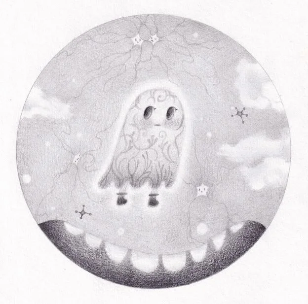 "Ghostie's Favorite Boots" 2025; graphite