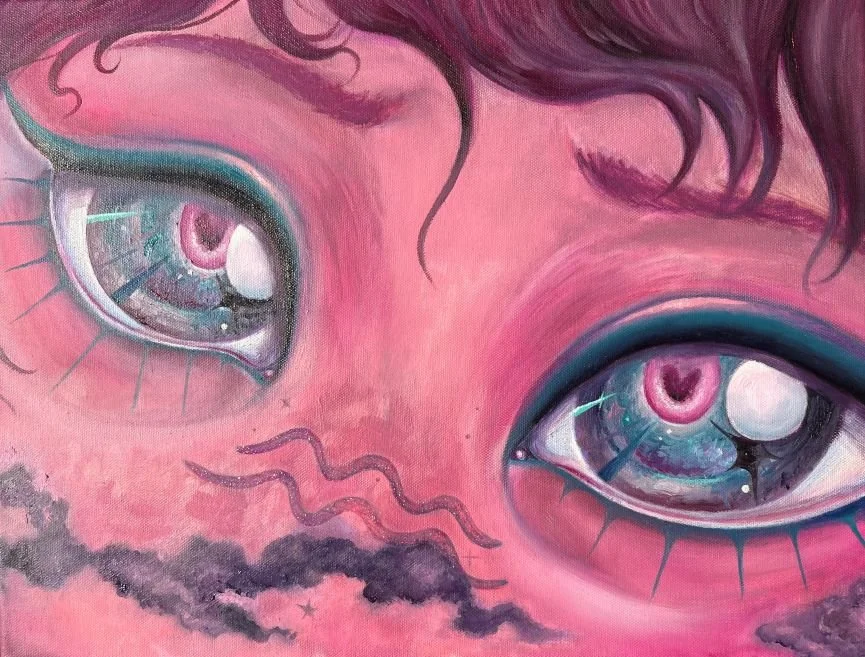 "Bliss" 2025; Acrylic and Oil